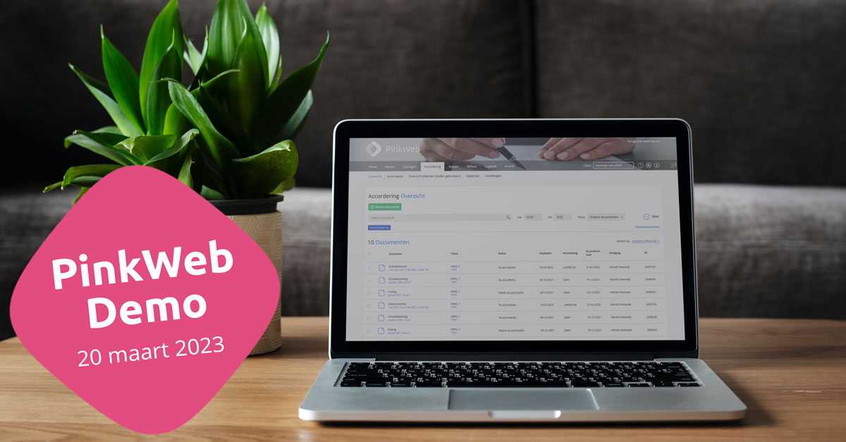 Webinar PinkWeb bij Accountancy Software